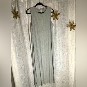 A New Day Gray Sleeveless Sheath Maxi Dress Size M NWT